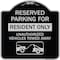 Signmission Parking Lot Reserved Parking for Residents Only Unauthorized Vehicles Towed Away Wit, BS-1818-23417 A-DES-BS-1818-23417 - alternate 1